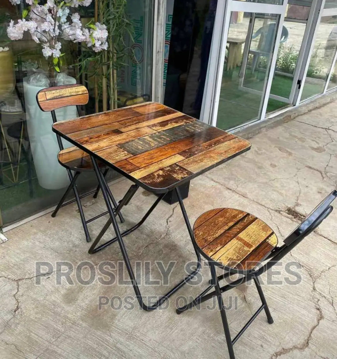 Foldable Table and 2 Foldable Chairs .