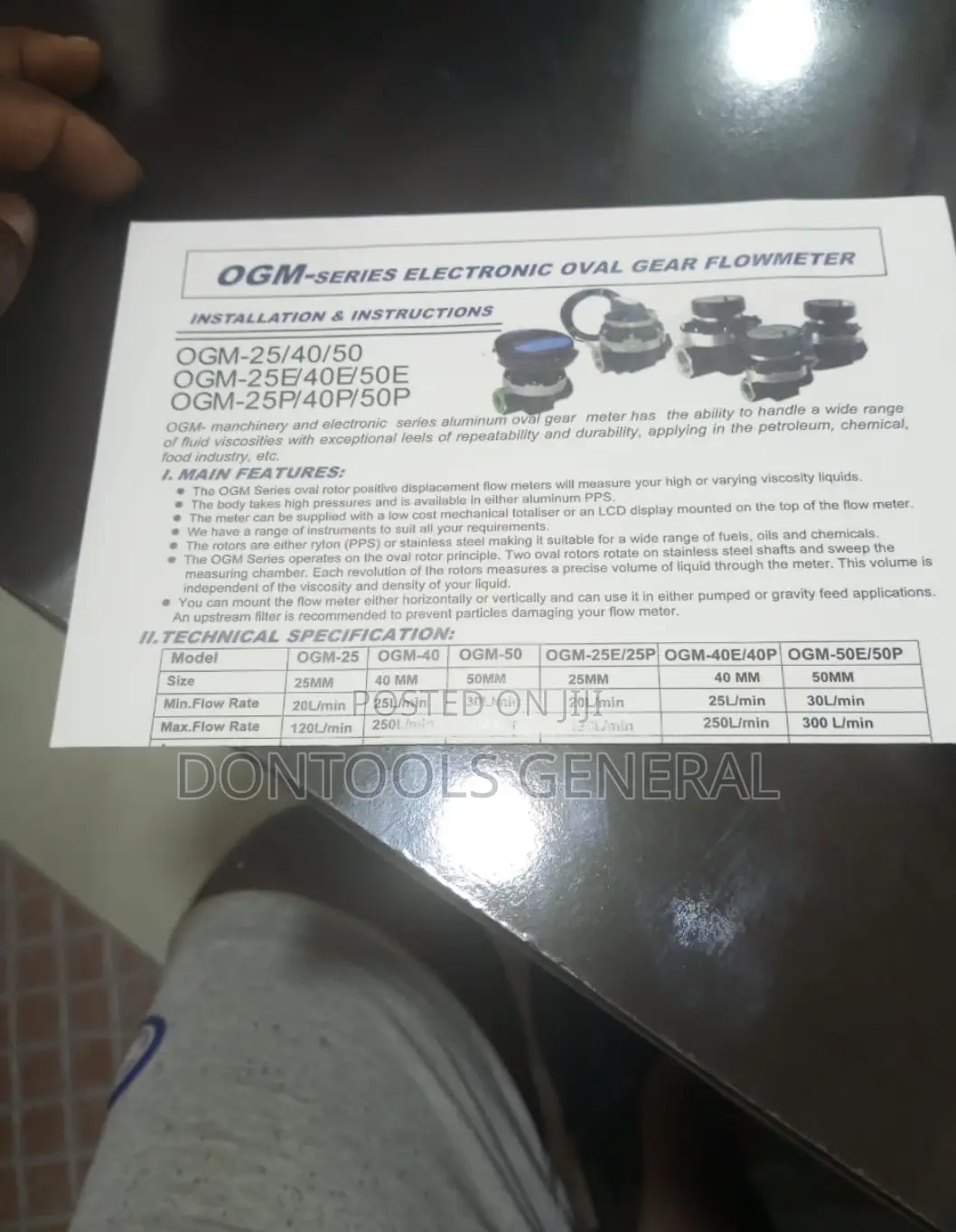 Oval Gear Flowmeter OGM-50E