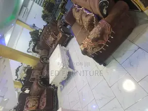 Brown Coated Fabricated Sofa