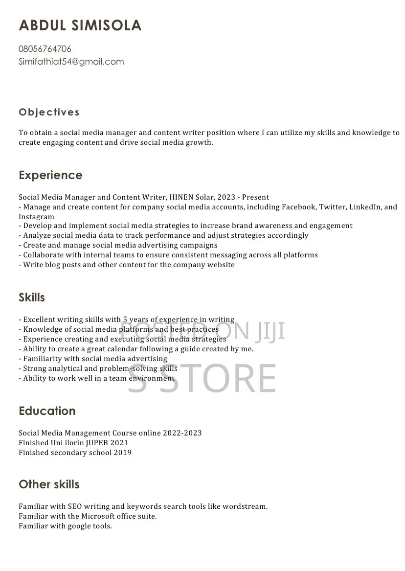 Social Media Manager and Content Creator (Remotely)
