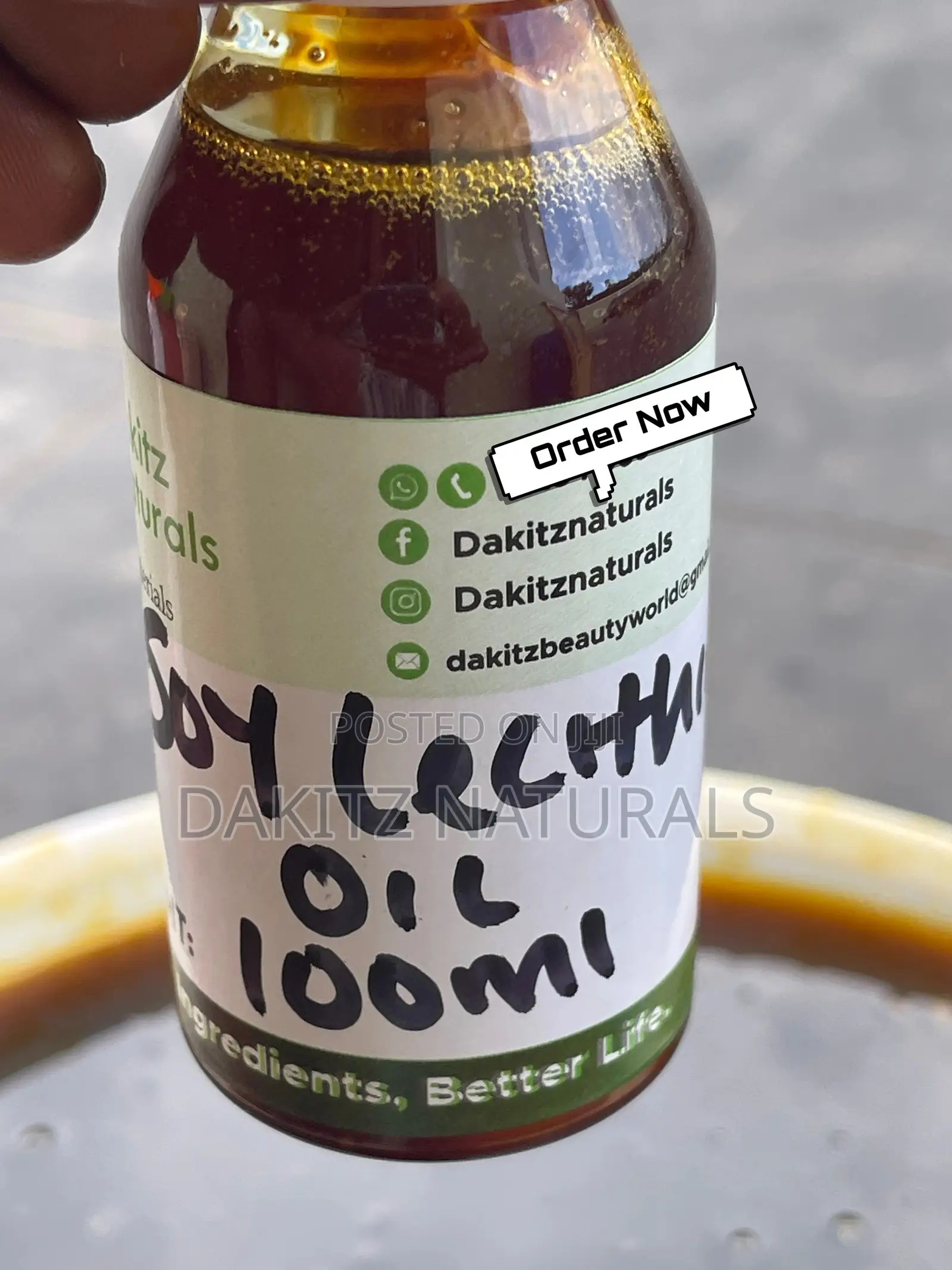 Soy Lecithin Oil 100g