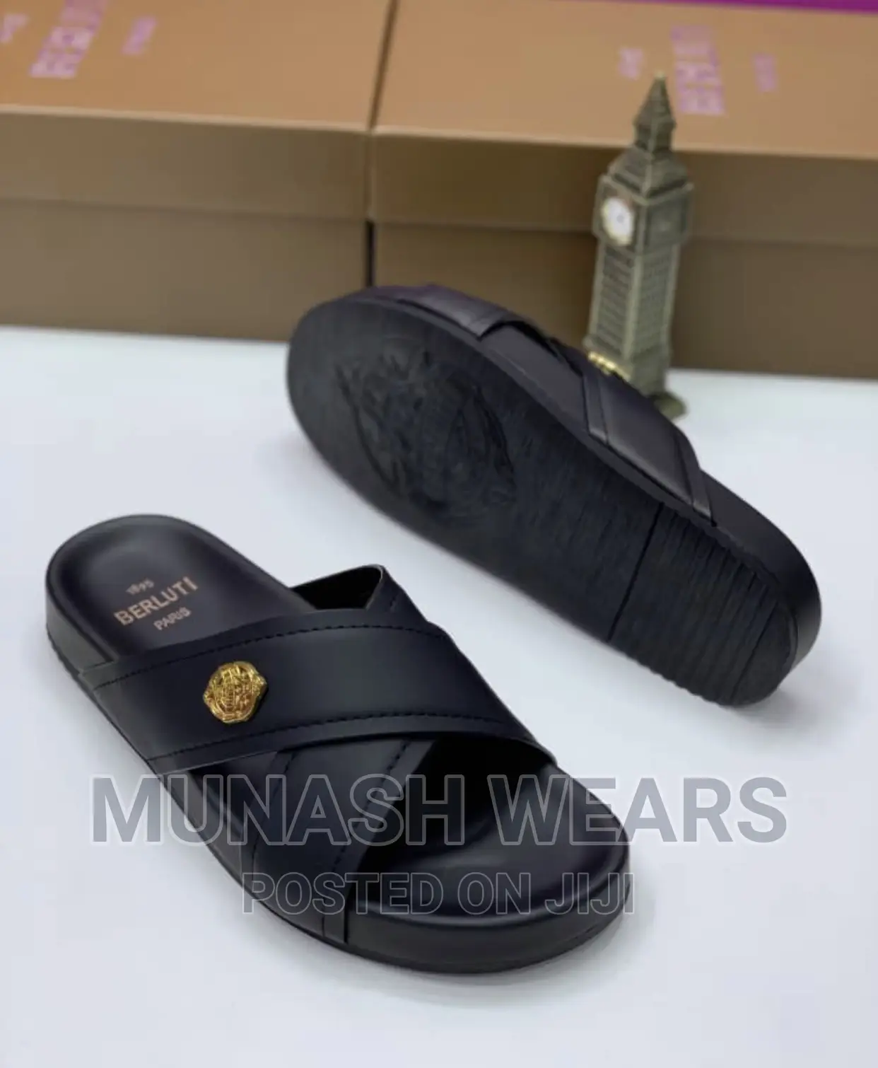 Berluti Leather Slipers