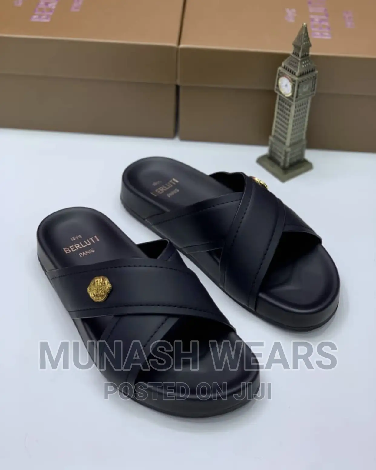 Berluti Leather Slipers