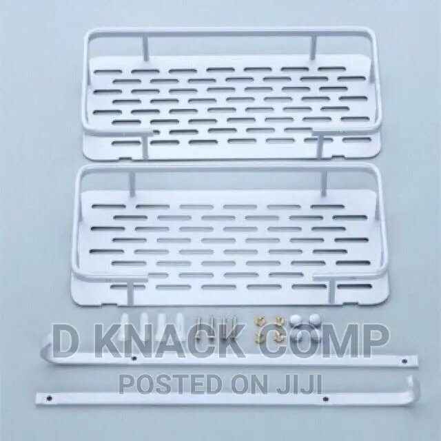 Double Layer Bathroom Storage Organizer Holder Shelf