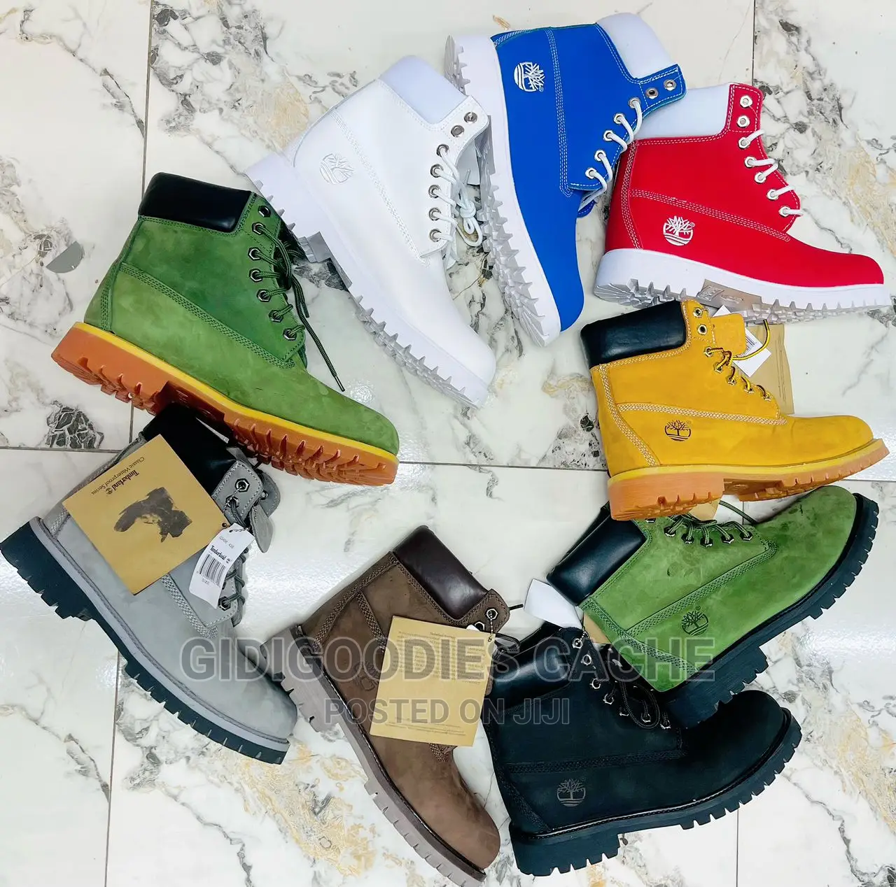Timberland 6 Inch Premium Lace Up Flat Boots
