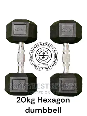 20kg Hexagon Dumbbells