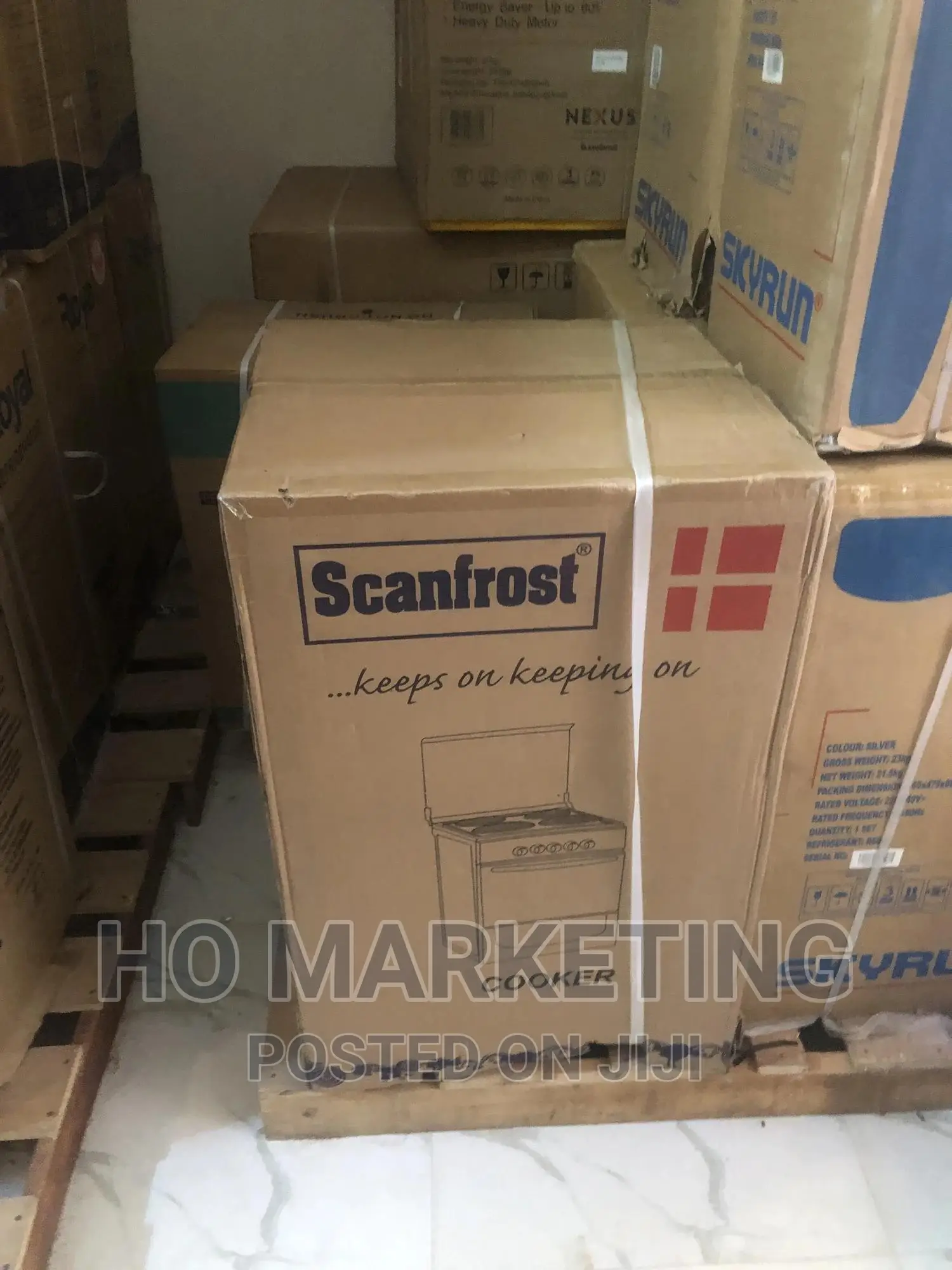 4 Burner Gas Cooker Scanfrost