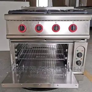 Commercial Cooker Gas 4 Burner With Oven