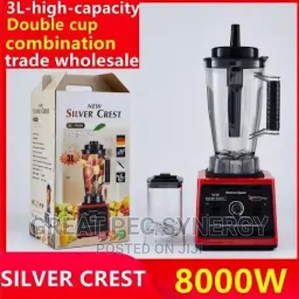 8000 Watts Silver Crest Blender.