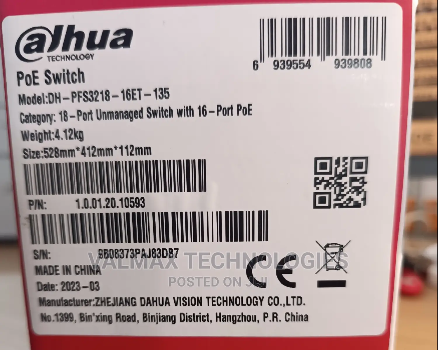 Dahua 16 Port Poe Switch