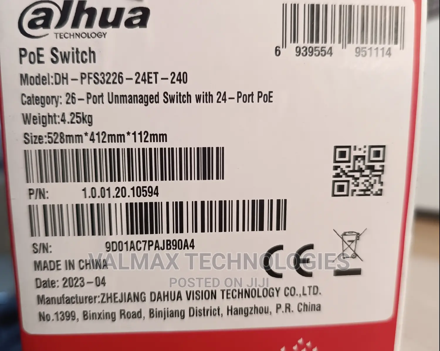 Dahua 24 Port Poe Switch