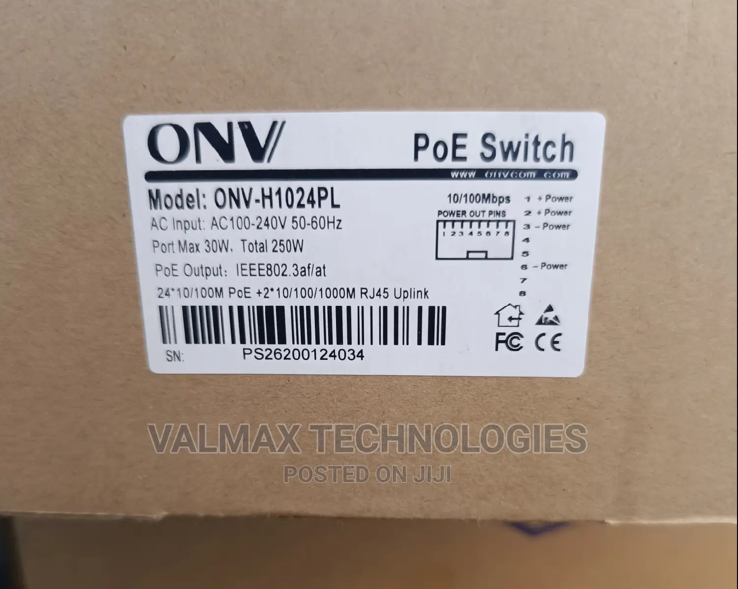 Onv 24 Port Poe Switch