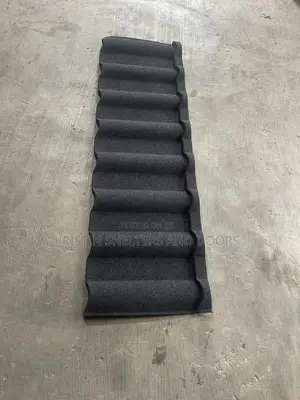 Pure Black Milano Stone Coated Roofing Sheet