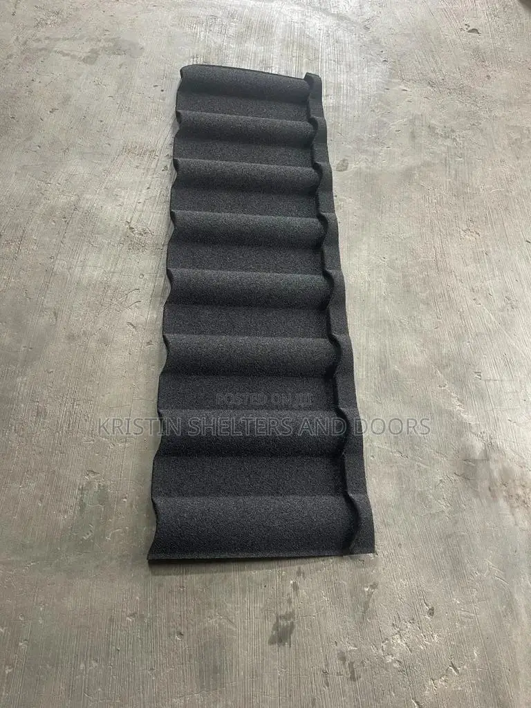 Pure Black Milano Stone Coated Roofing Sheet