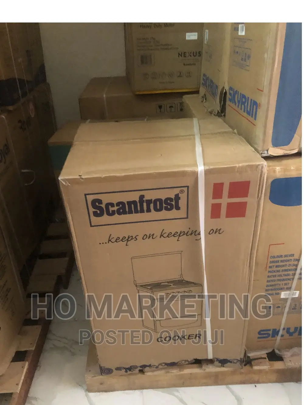 4 Gas With Oven Gas Cooker Scanfrost