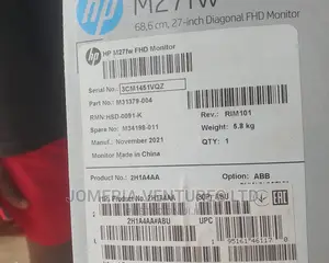 Hp M27fw Monitor. Boarderless