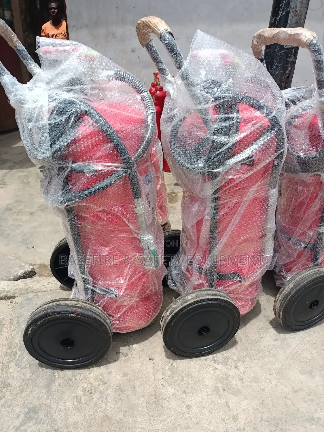 50kg DCP Fire Extinguisher on Wheels