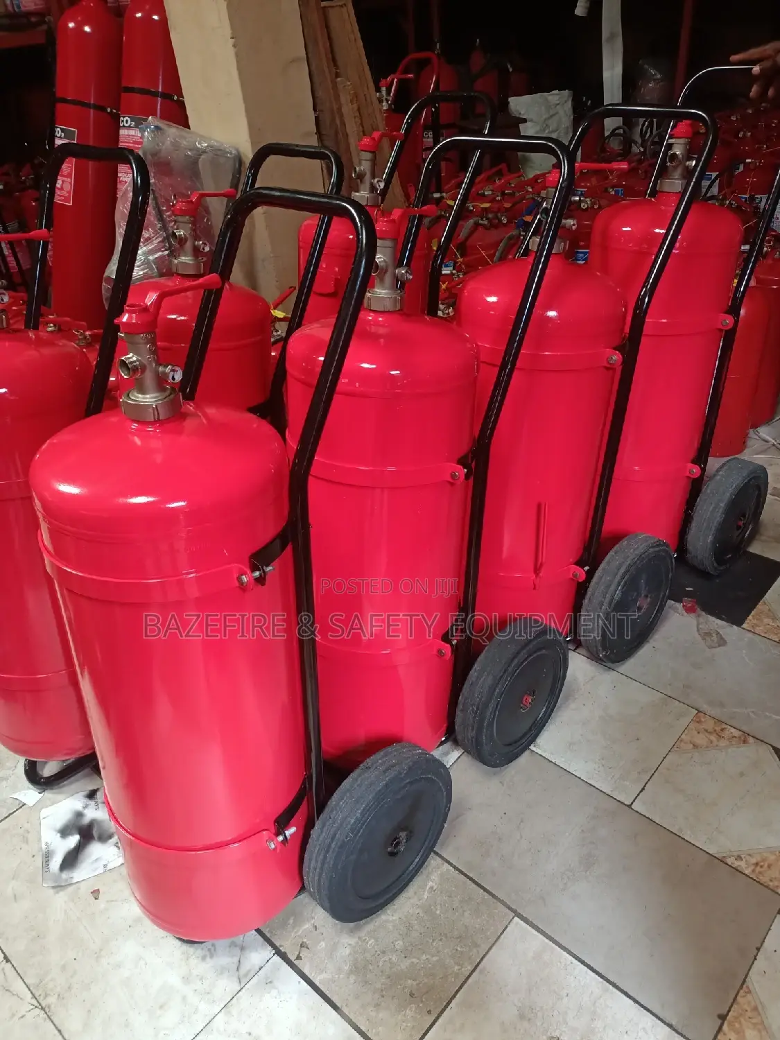 50kg DCP Fire Extinguisher on Wheels