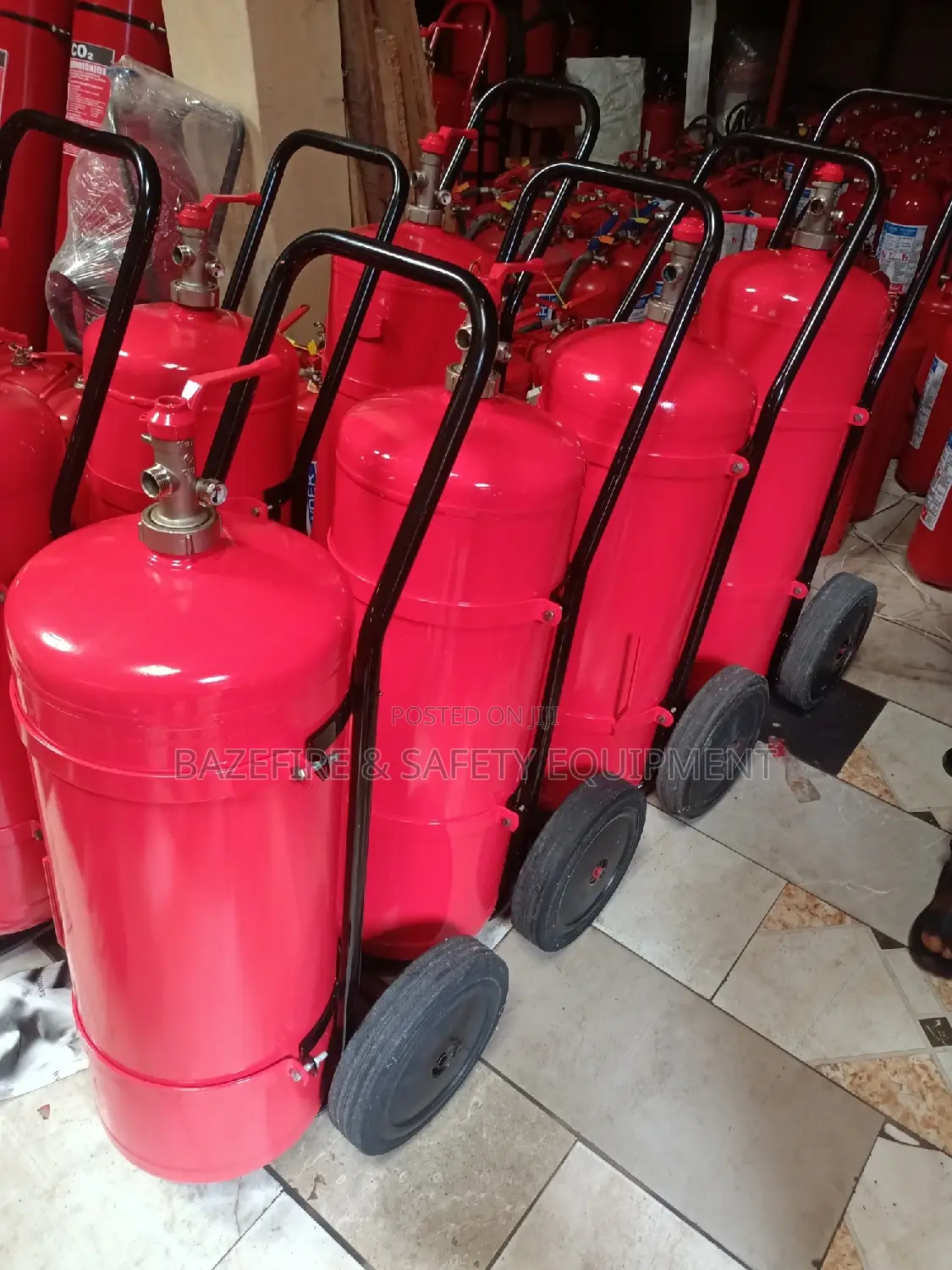50kg DCP Fire Extinguisher on Wheels