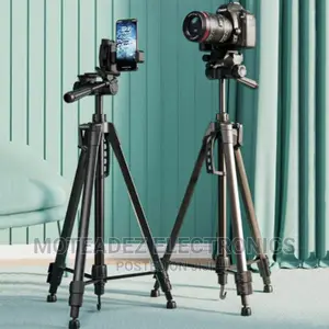 Deluxe Wt-3560 Tripod for Cameras, Camcorders Smartphones