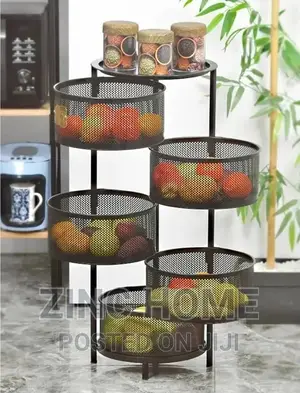 Black 5-Tier Storage Container