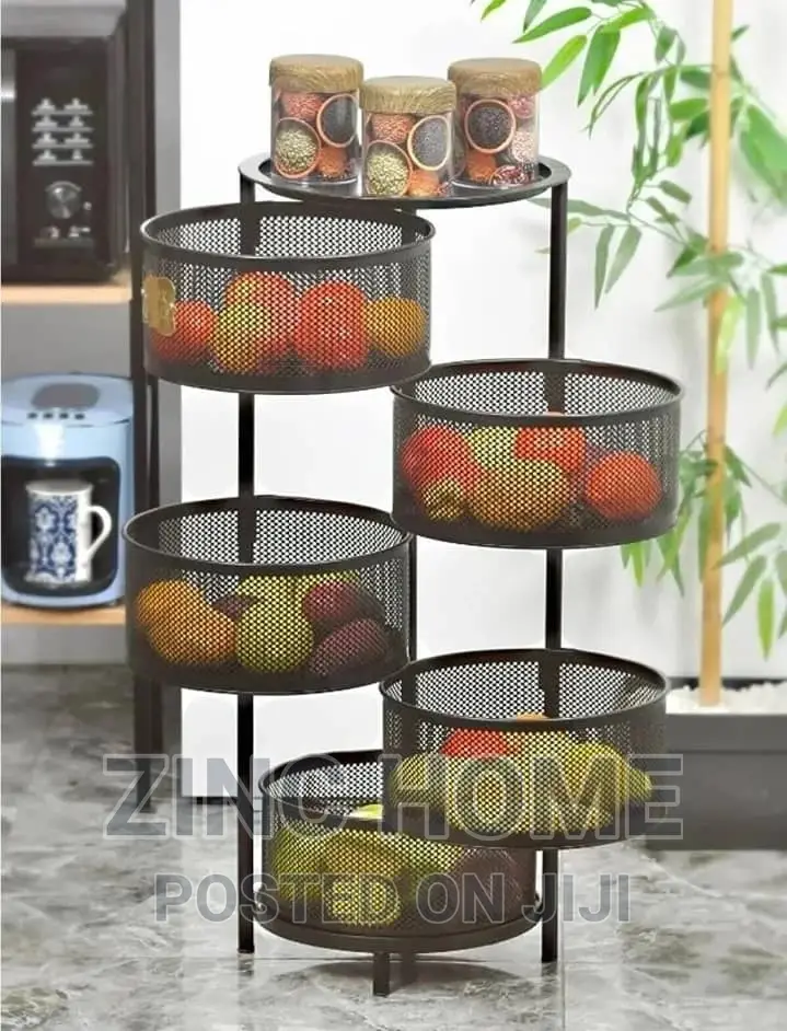 Black 5-Tier Storage Container