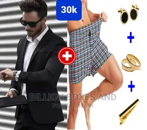 Quality Wedding Suit Black Plus Gifts