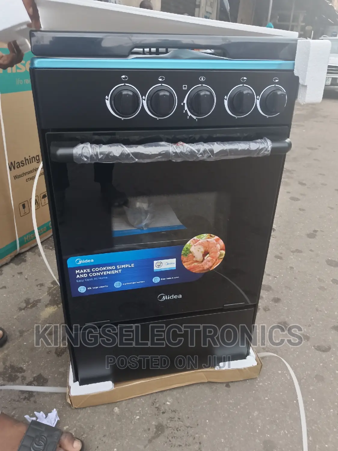 Midea 4 Burner Standing Gas Cooker