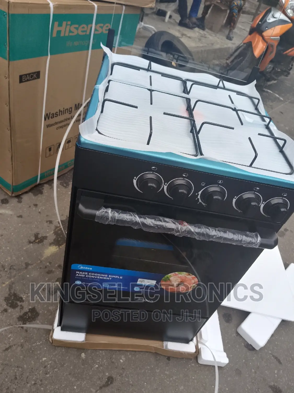 Midea 4 Burner Standing Gas Cooker
