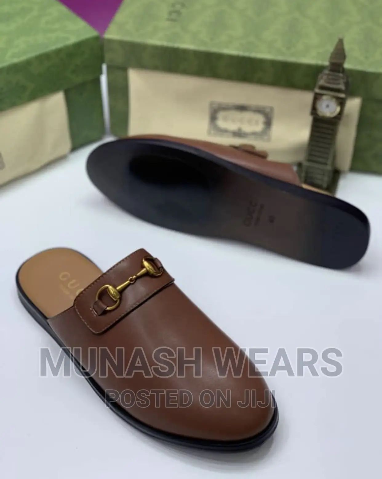 Gucci Leather Half Shoes