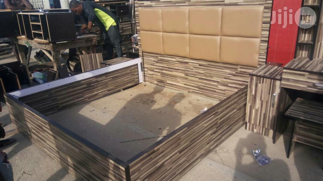Bed Frame With Side Cabinet
