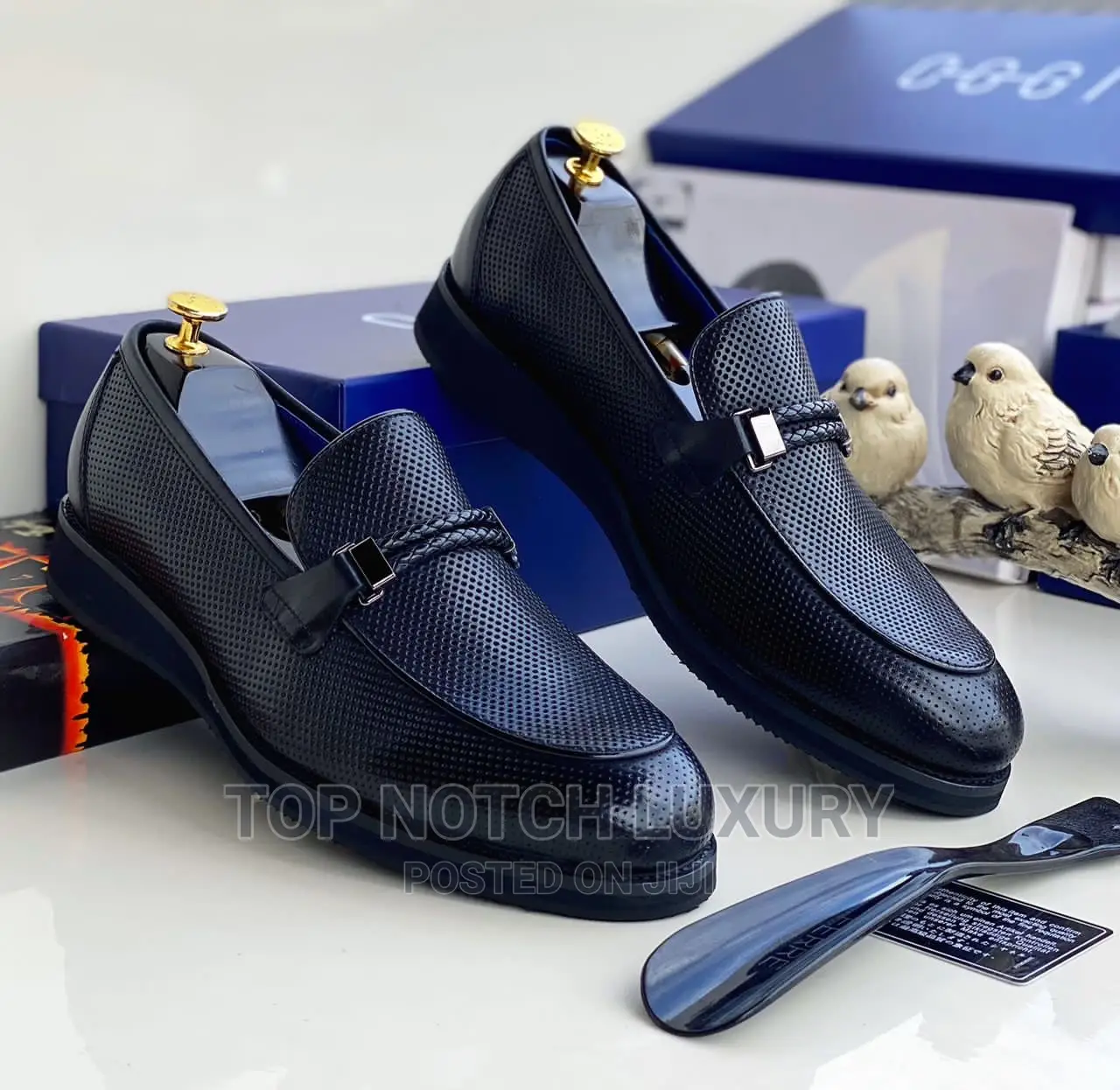 Oggi Men Leather Designer Flat Shoe