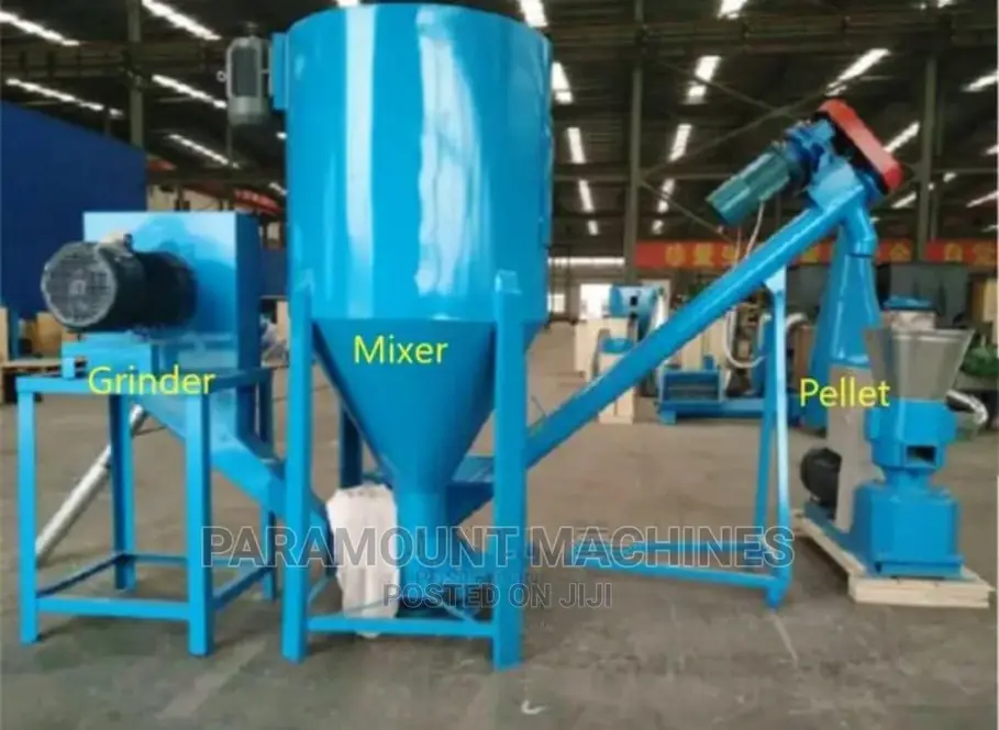 Complete Feed Mill With Pelletizer and Screw Conveyor