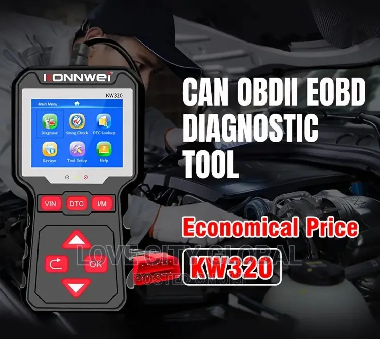 Konnwei KW320 CAN OBD2 EOBD Car Scanner Code Reader Eraser