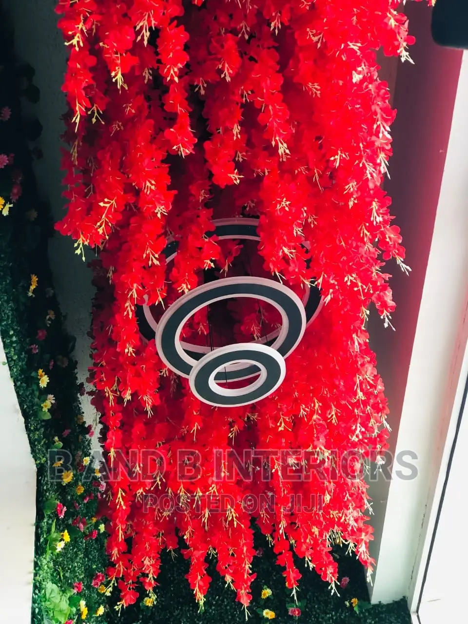 Wall Designed and Flowers Designs