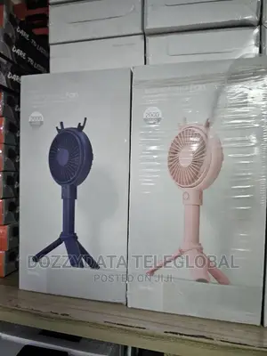 Multi Function Hand Held Fan With Built in Holder