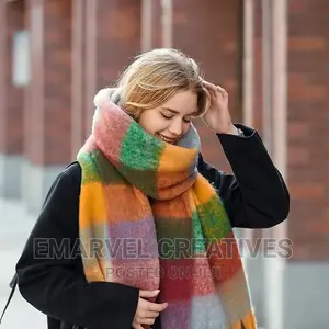 Wide and Thick Muffler for Unisex