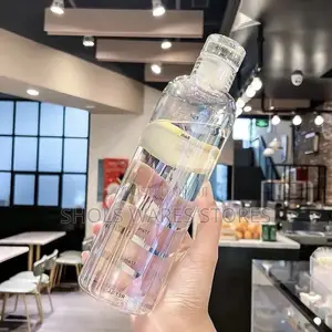 Transparent Water Bottle With Time Scale