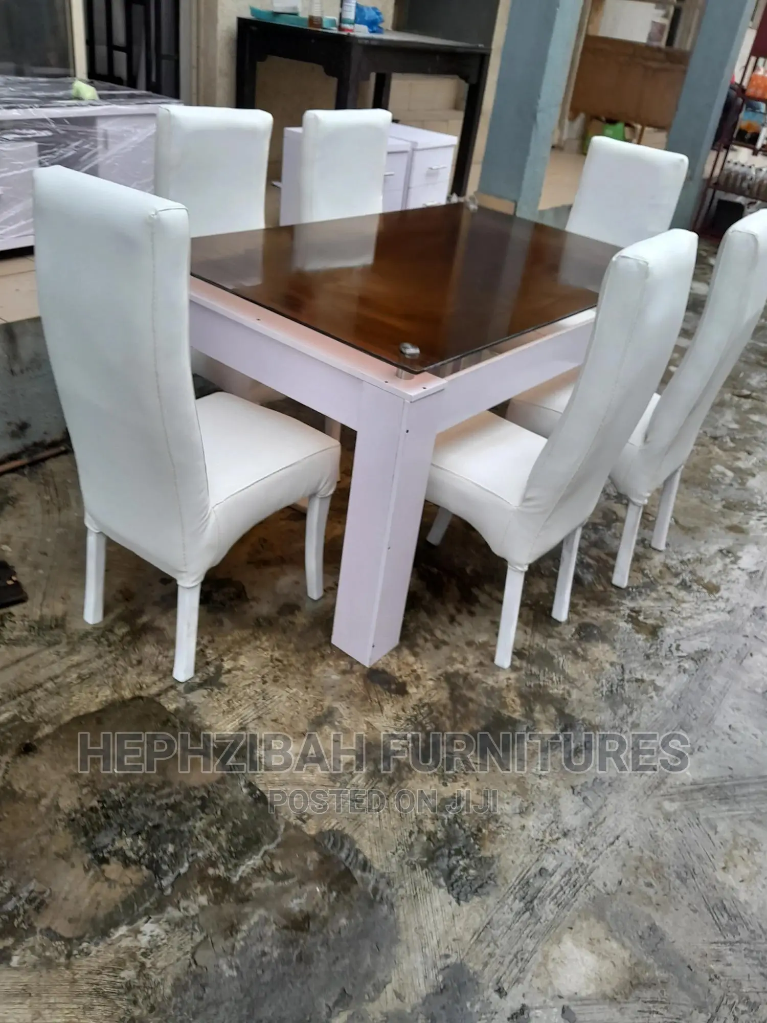 6 Seater White Dinning