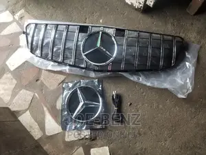 C300 Complete Front Bumper Grill With LED Light Logo