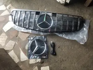 C300 Complete Front Bumper Grill With LED Light Logo