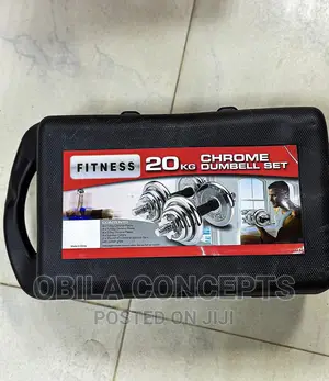 Chrome Adjustable Dumbbell With Carrier Box