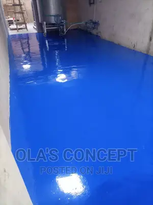 Blue Epoxy Flooring