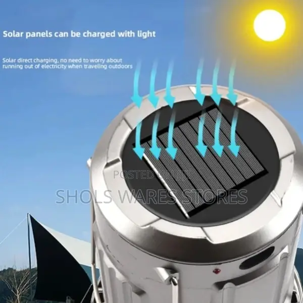 Big Solar Powered Fan and Lamp
