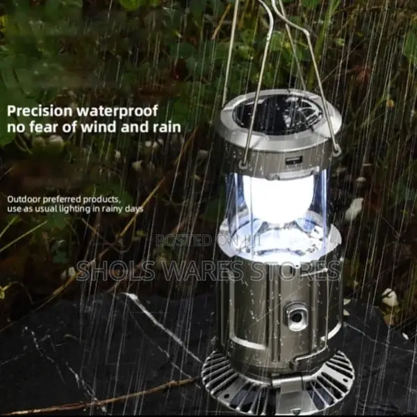 Big Solar Powered Fan and Lamp