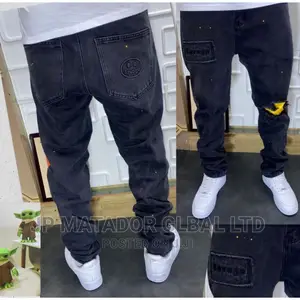 Denim Quality Baggy Straight Stock Jeans