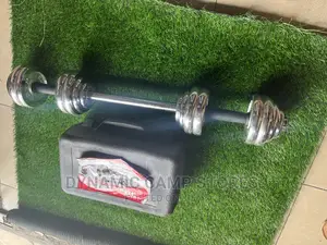 Pair Of 15kg Dumbell With Extension Rod.