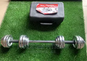 Adjustable Chrome Dumbbell With Extension Bar