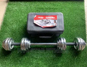 3in1 Chrome Adjustable Dumbbell With Extension Bar