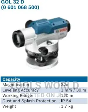 Bosch Dumping Optical Level GOL 32 D Range 120meter